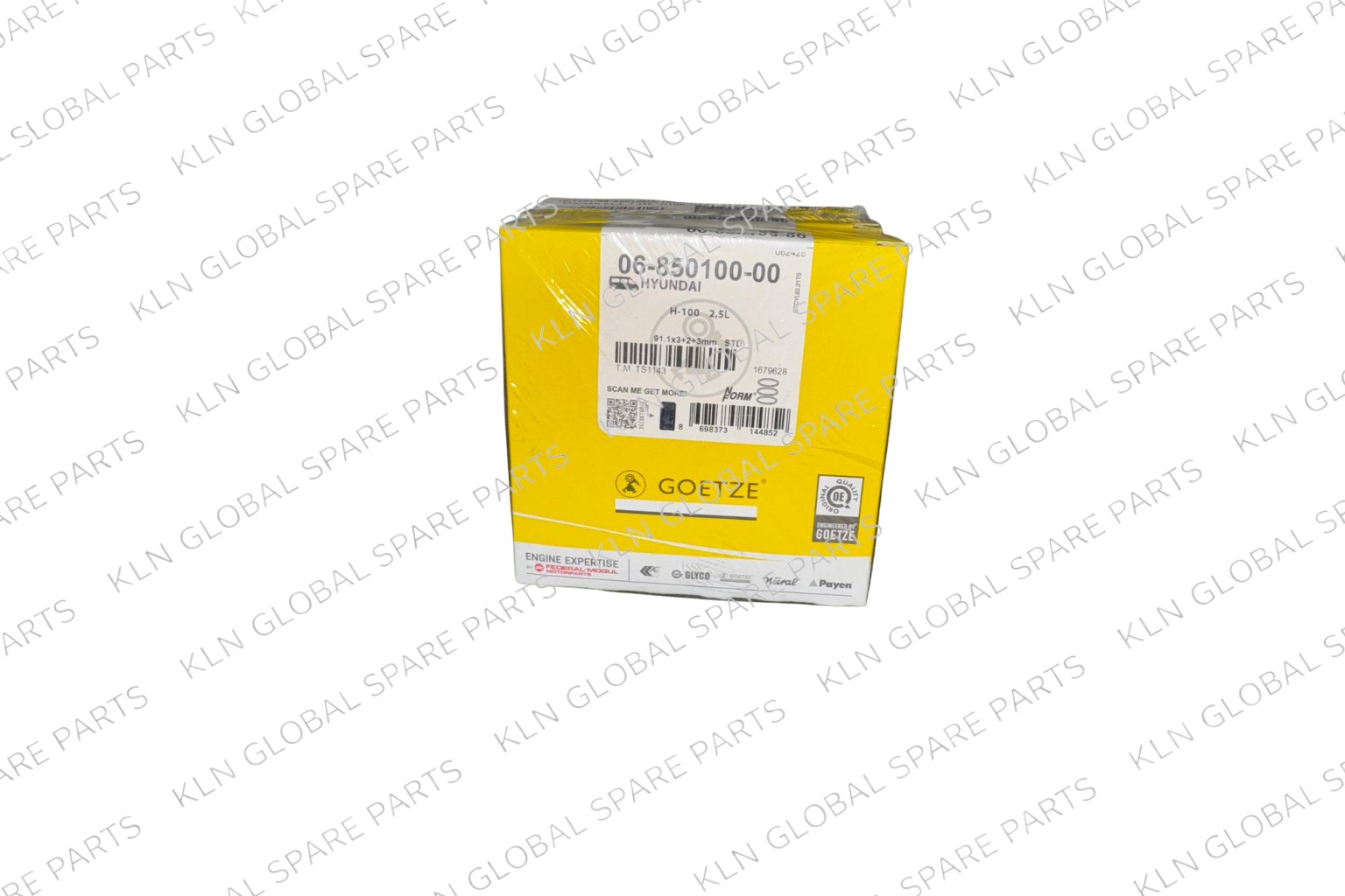 Engine Piston Ring Set (91.10 mm STD) New Type for Hyundai H100 & Starex 2.5 TD