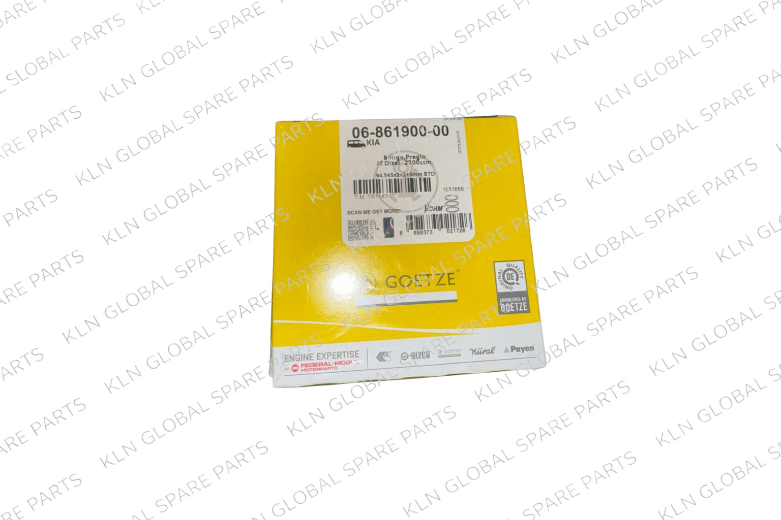 Engine Piston Ring Set (94.50 mm STD) for Kia K2700 Bongo & Pregio 2.7 J2 Engine