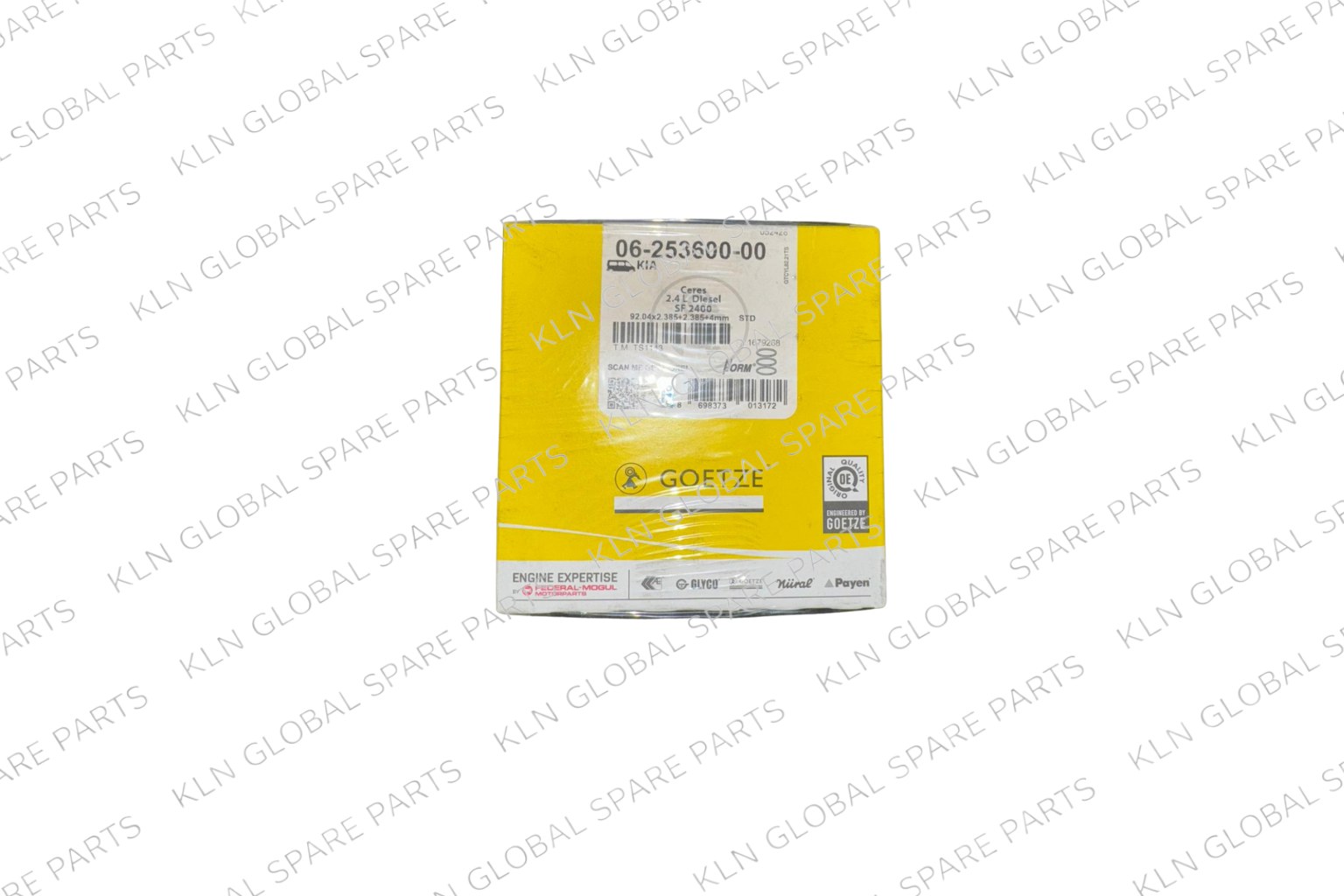 Engine Piston Ring Set (92.00 mm STD) for Kia Ceres & K2400 2.4 SF Engine (1996-Onwards)