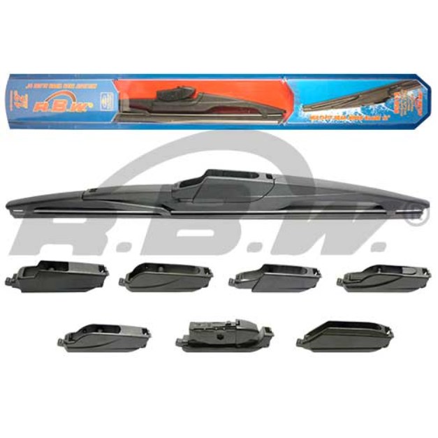 RBW 95012  300 MM PLASTİK MULTI-FIT 7 ADAPTÖRLÜ ARKA SİLECEK SÜPÜRGESİ