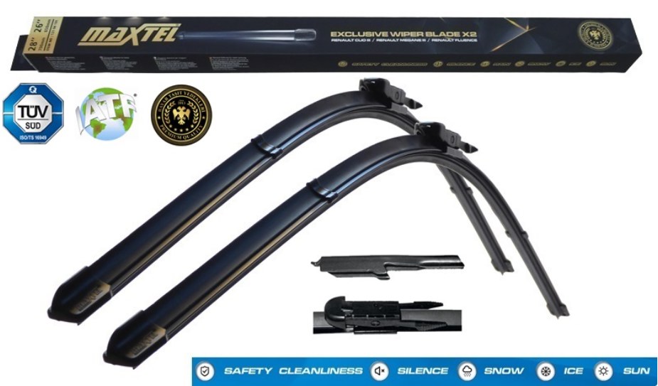 Banana Type Wiper Blade Set (26" + 16") for Opel Corsa D // 90302 (12107302)